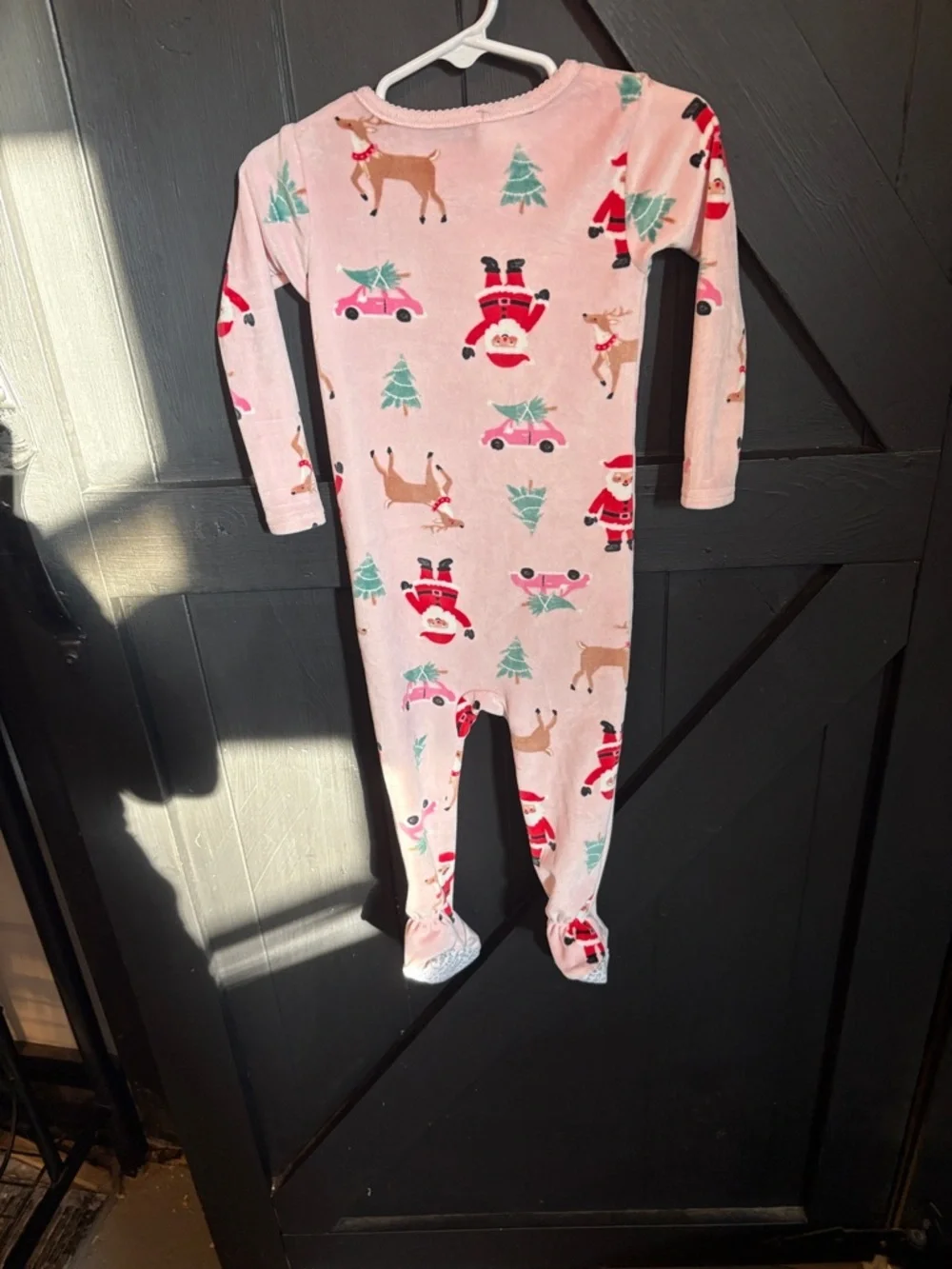Carter's Light Pink Baby Romper with Printed Accents